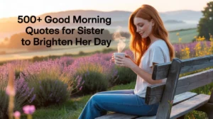 Good Morning Quotes for Sister to Brighten Her Day